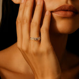 The Wave Set Rings / 18K Gold & Ocean Diamonds