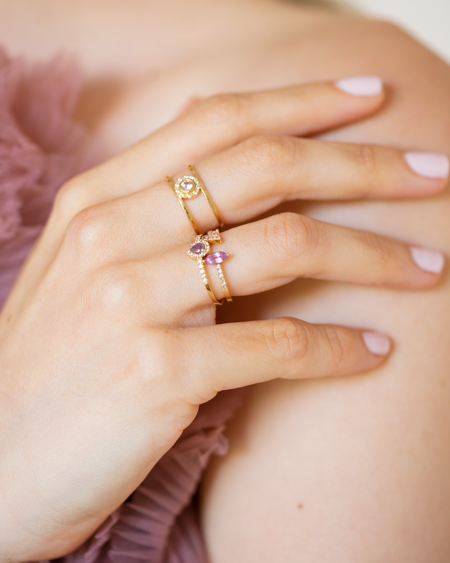 Pinkish Lavender limited edition ring