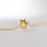 18k gold Cat symbol bracelet