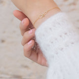 18k gold stethoscope bracelet