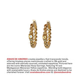 18k Gold Mananasi Hoop Earrings