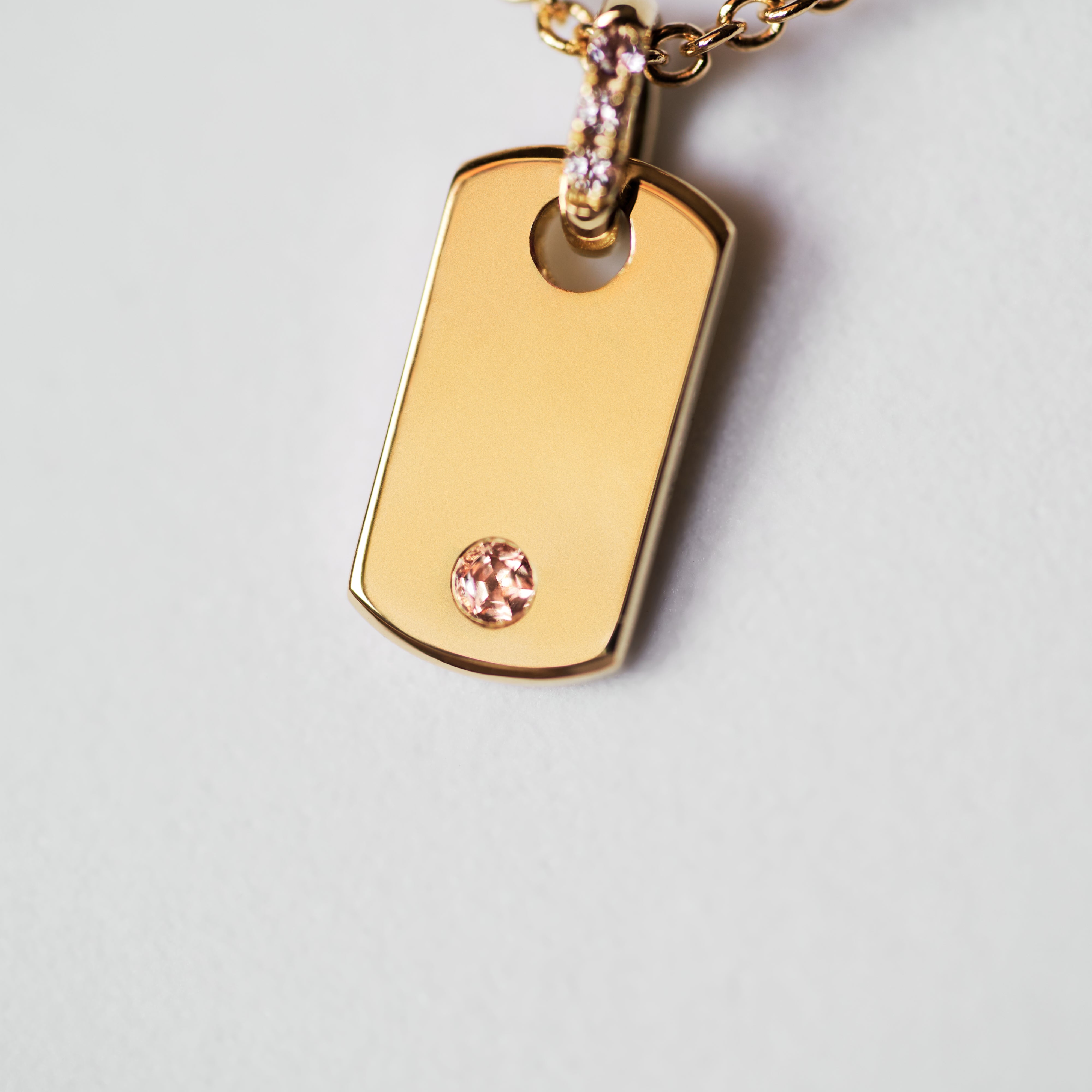 The Golden 18K Personalized Tag