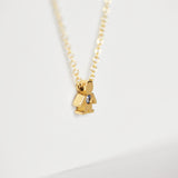 18k gold boy pendant necklace