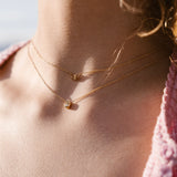 18k gold  butterfly necklace