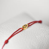 18k gold Evil eye / Cordoncino Rosso