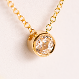 18k gold white Drop of light necklace