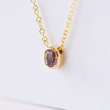 18k gold Lavender Punto de Luz necklace