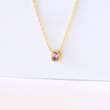 18k gold Lavender Punto de Luz necklace