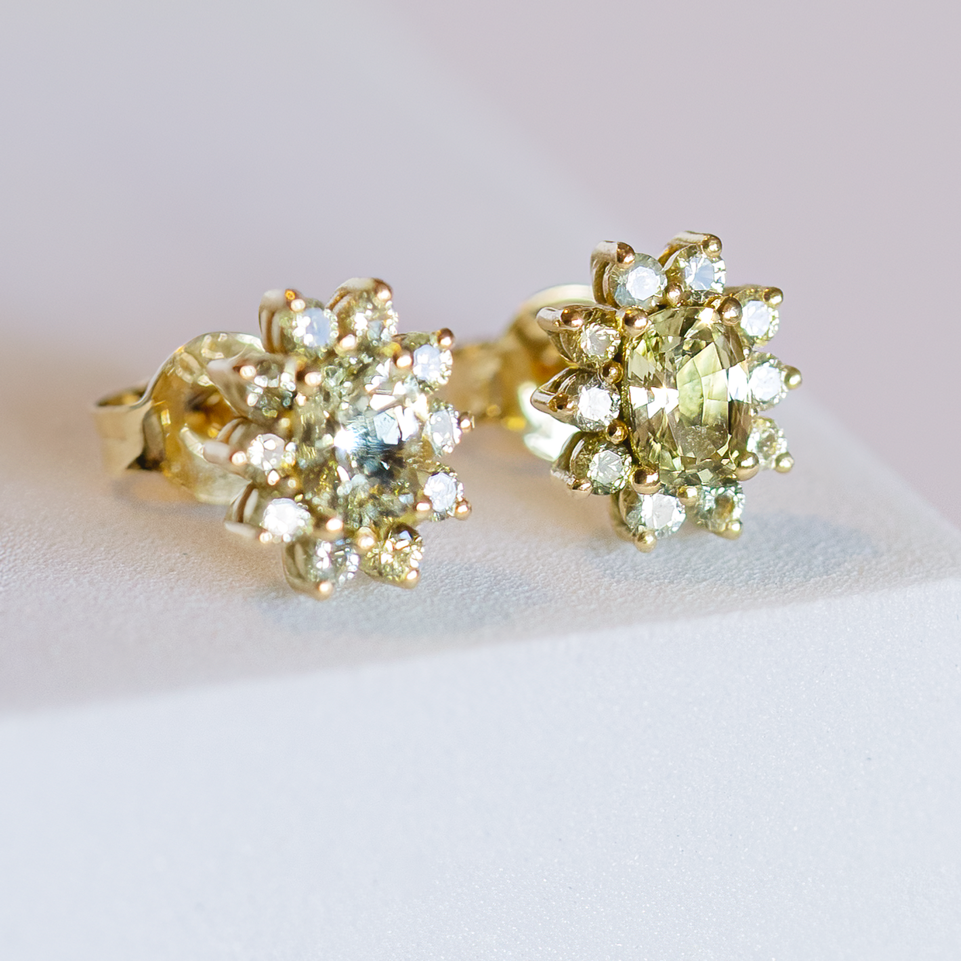 18k gold Herencia earrings