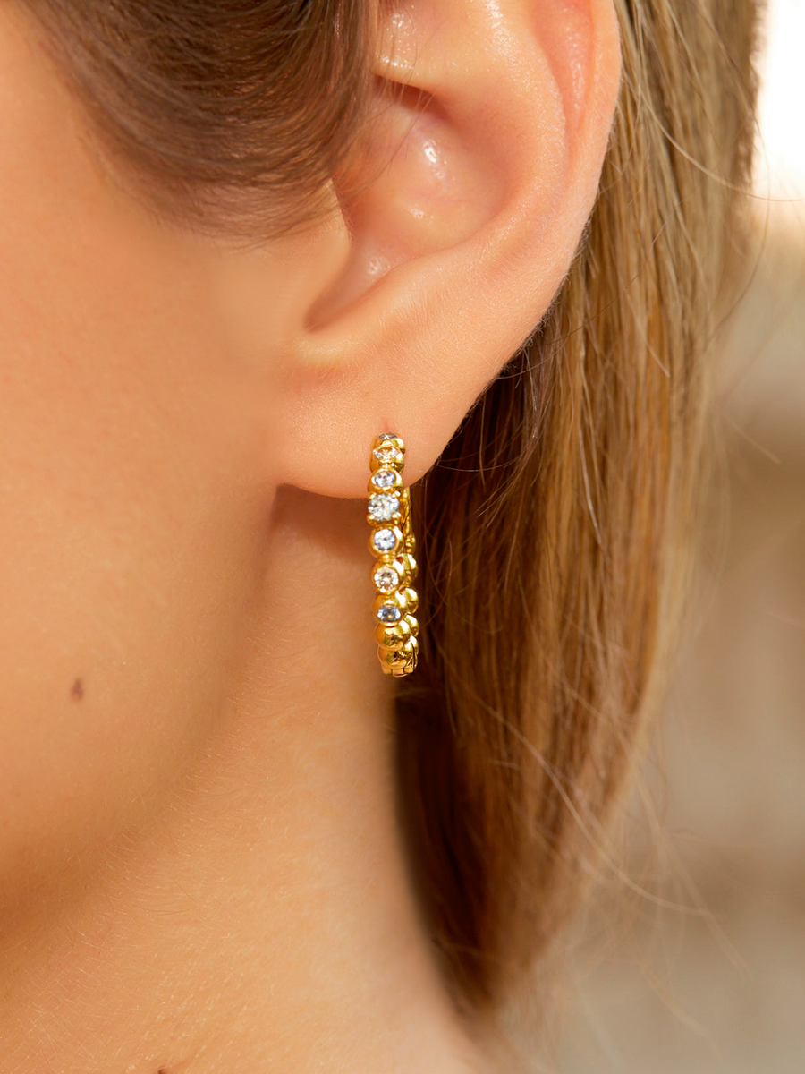 18k gold Mila Aegean earrings.